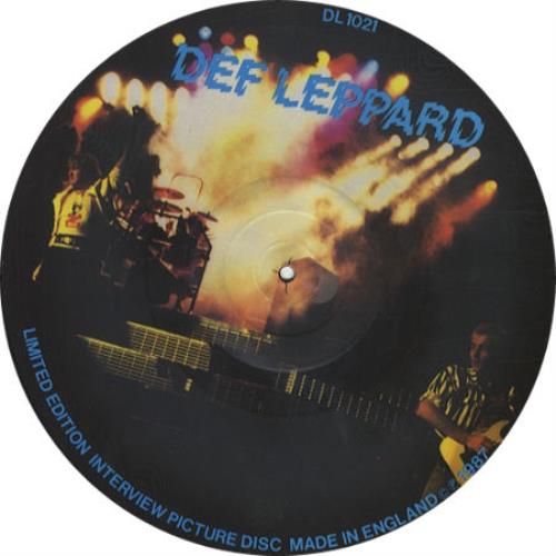 Def Leppard Interview UK picture disc LP (vinyl picture disc album