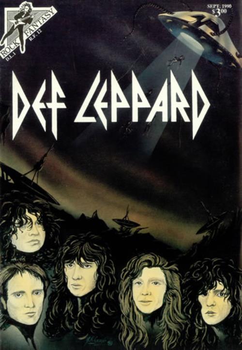 Def Leppard Rock Fantasy September 1990 US magazine (491418) MAGAZINE