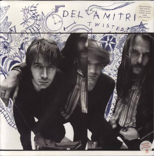 Del Amitri Twisted + Poster + Promo Stickered - VG Sleeve vinyl LP album (LP record) UK DELLPTW856957
