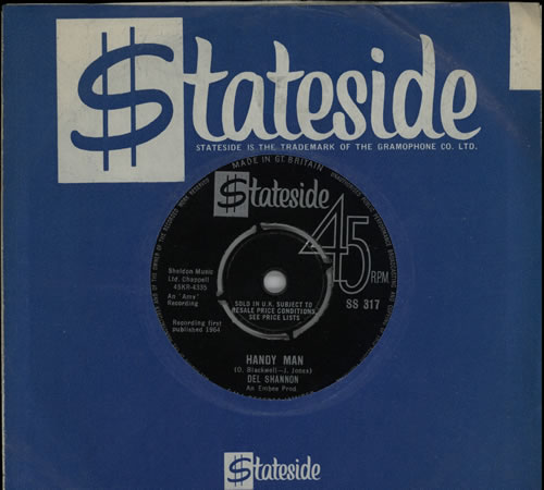Del Shannon Handy Man 7" vinyl single (7 inch record / 45) UK NNN07HA570313