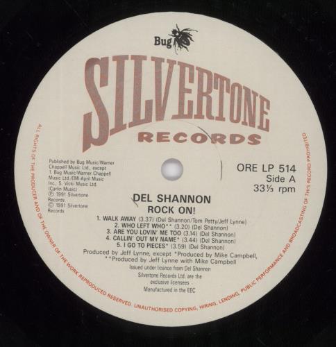 Del Shannon Rock On! vinyl LP album (LP record) UK NNNLPRO508759