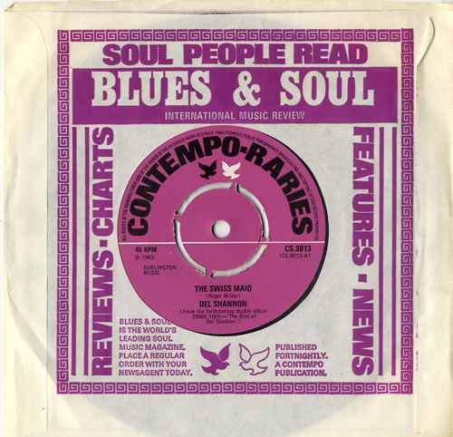 Del Shannon The Swiss Maid 7" vinyl single (7 inch record / 45) UK NNN07TH599213