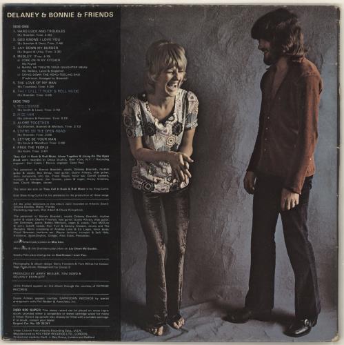 Delaney & Bonnie To Bonnie From Delaney - EX vinyl LP album (LP record) UK D&BLPTO721526