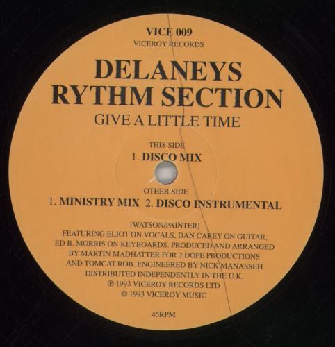 Delaney's Rythm Section Give A Little Time 12" vinyl single (12 inch record / Maxi-single) UK 8XM12GI860751