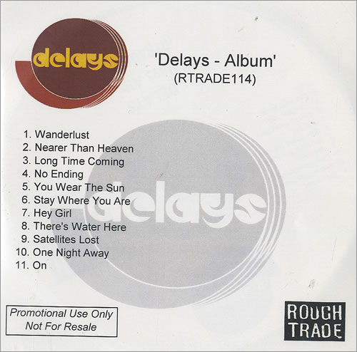 Delays Album (Faded Seaside Glamour) CD-R acetate UK D\YCRAL494033