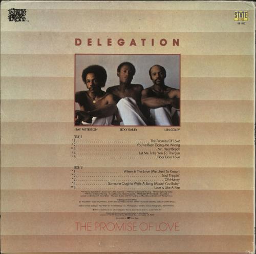 Delegation The Promise Of Love vinyl LP album (LP record) US DGFLPTH508035