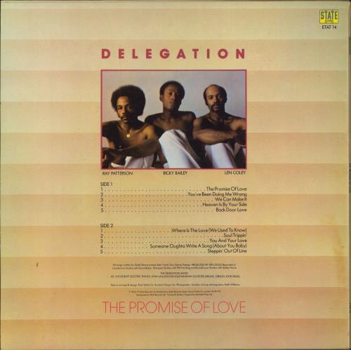 Delegation The Promise Of Love vinyl LP album (LP record) UK DGFLPTH799591