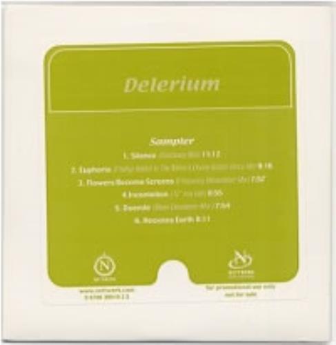 Delerium Karma Sampler CD single (CD5 / 5") US ELRC5KA180128