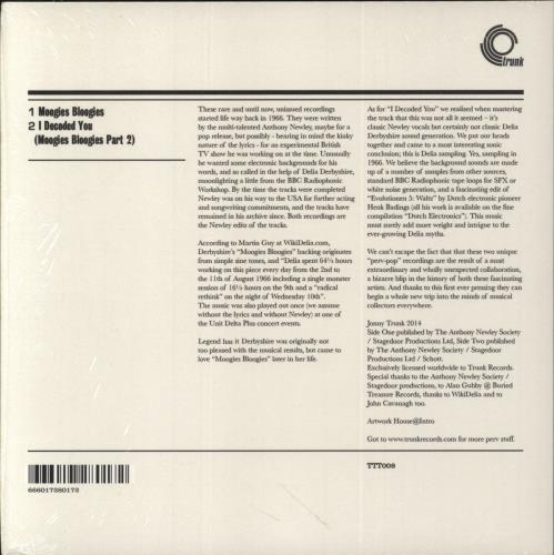 Delia Derbyshire Moogies Bloogies 7" vinyl single (7 inch record / 45) UK O5M07MO853612