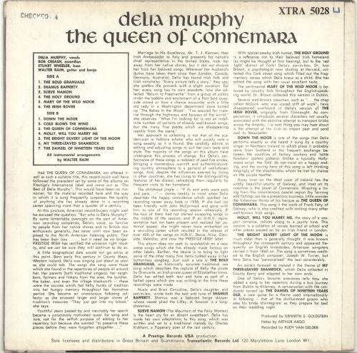 Delia Murphy The Queen Of Connemara vinyl LP album (LP record) UK QFLLPTH693002