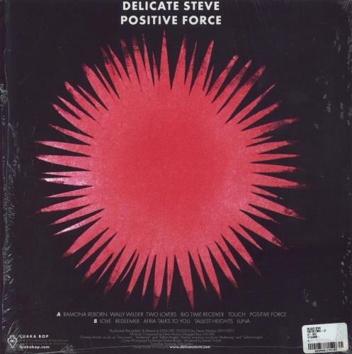 Delicate Steve Positive Force - Shrink vinyl LP album (LP record) US 5UNLPPO810418