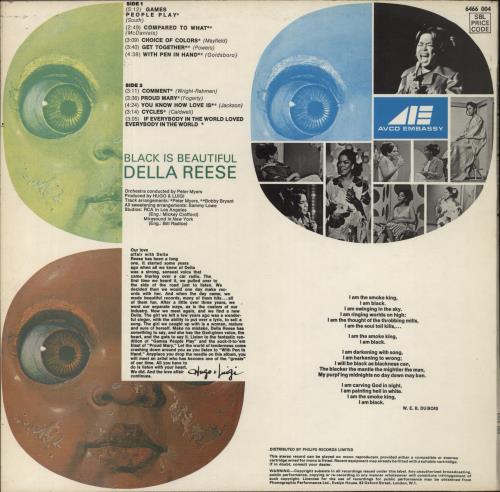 Della Reese Black Is Beautiful vinyl LP album (LP record) UK DARLPBL863528