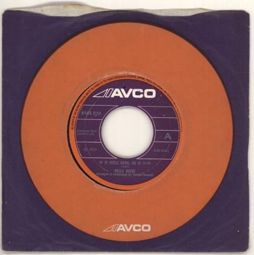 Della Reese If It Feels Good, Do It - Wide 7" vinyl single (7 inch record / 45) UK DAR07IF721938