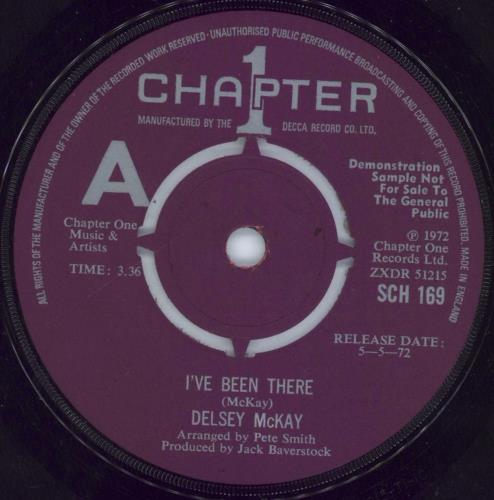 Delsey McKay I've Been There 7" vinyl single (7 inch record / 45) UK 5JX07IV813860