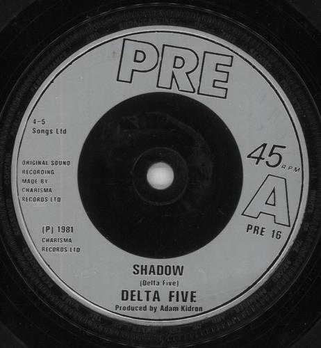 Delta Five Shadow + Sleeve 7" vinyl single (7 inch record / 45) UK DL507SH597329