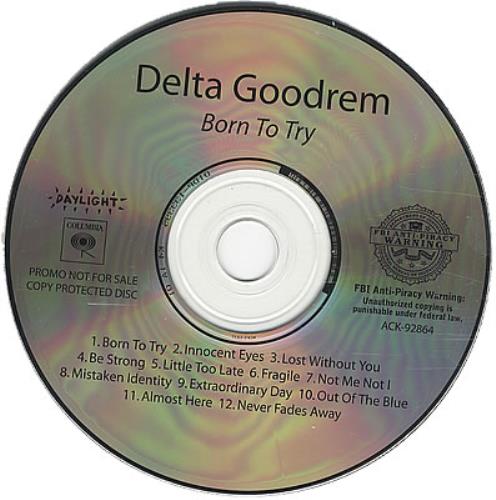 Delta Goodrem Born To Try CD album (CDLP) US DAGCDBO383034