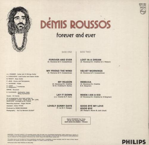 Demis Roussos Forever And Ever vinyl LP album (LP record) UK DMRLPFO228745