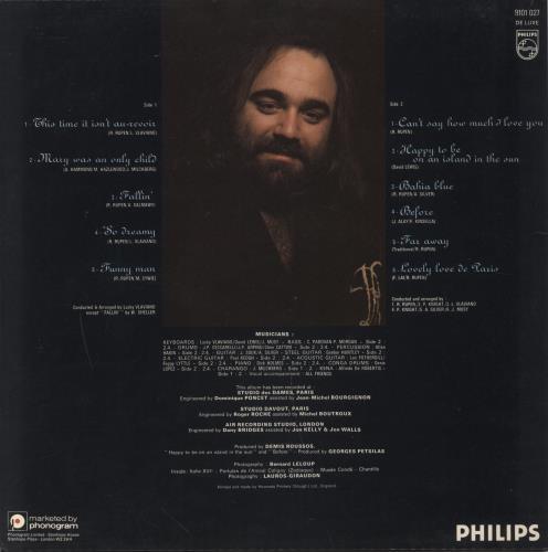 Demis Roussos Happy To Be... vinyl LP album (LP record) UK DMRLPHA228747