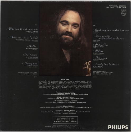 Demis Roussos Happy To Be... vinyl LP album (LP record) Greek DMRLPHA736335