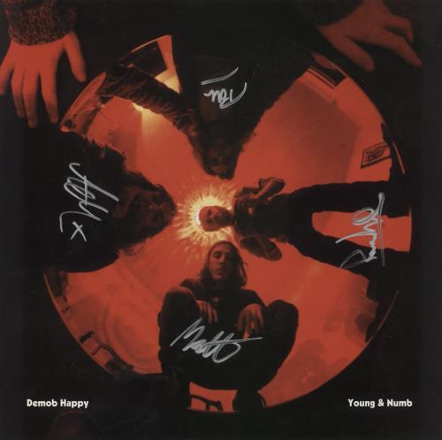 Demob Happy Young & Numb EP - RSD15 - Autographed 10" vinyl single (10 inch record) UK 5FM10YO881085