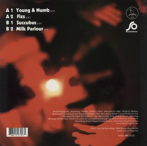 Demob Happy Young & Numb EP - RSD15 - Autographed 10" vinyl single (10 inch record) UK 5FM10YO881085