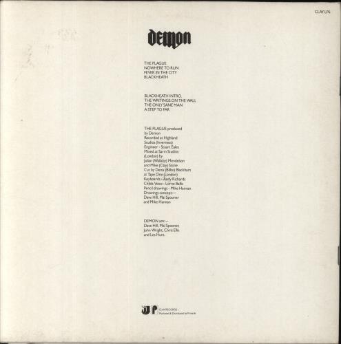 Demon (Rock) The Plague - 1st vinyl LP album (LP record) UK DEMLPTH581486