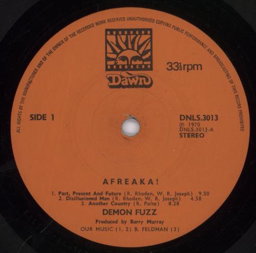 Demon Fuzz Afreaka! vinyl LP album (LP record) UK DFZLPAF891711