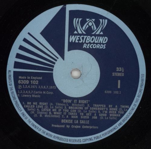 Denise LaSalle Doin' It Right vinyl LP album (LP record) UK LS2LPDO867159