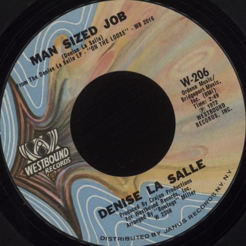 Denise LaSalle Man Sized Job 7" vinyl single (7 inch record / 45) US LS207MA681495