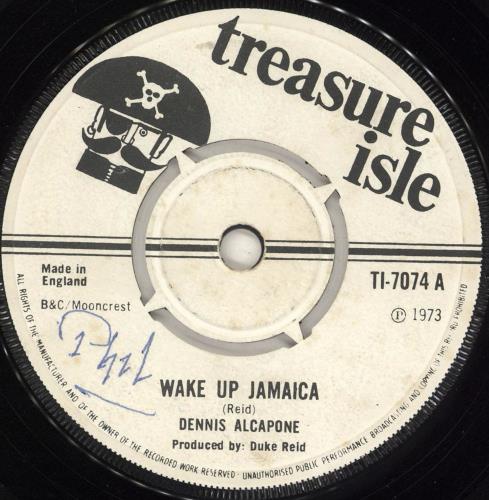 Dennis Alcapone Wake Up Jamaica 7" vinyl single (7 inch record / 45) UK E5407WA727967