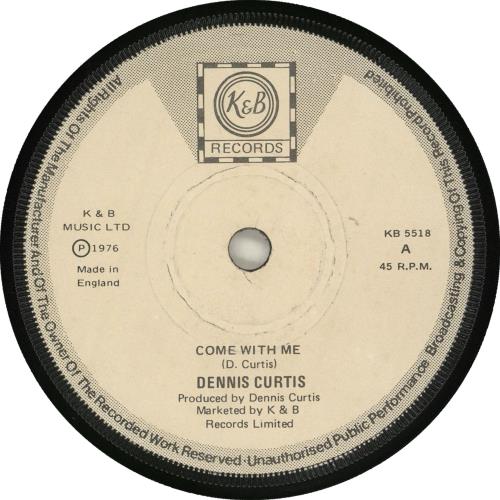 Dennis Bovell Come With Me 7" vinyl single (7 inch record / 45) UK D9P07CO713189