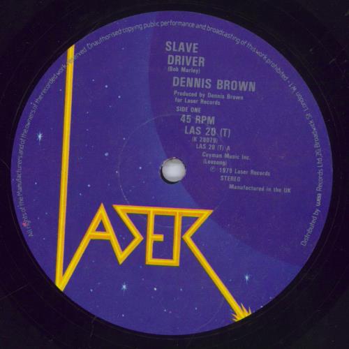 Dennis Brown Slave Driver 12" vinyl single (12 inch record / Maxi-single) UK D/B12SL833345