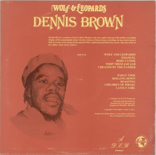 Dennis Brown Wolf & Leopards vinyl LP album (LP record) UK D/BLPWO699603