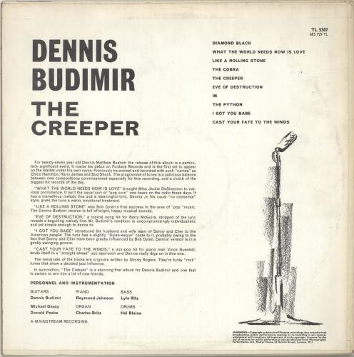 Dennis Budimir The Creeper vinyl LP album (LP record) UK F47LPTH692860