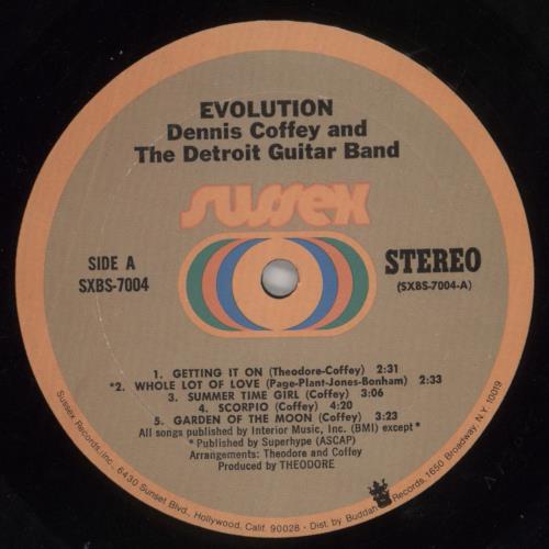 Dennis Coffey Evolution vinyl LP album (LP record) US CO4LPEV356953