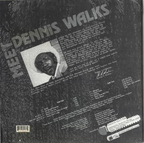 Dennis Walks Meet Dennis Walks - shrink vinyl LP album (LP record) US ZGOLPME716094