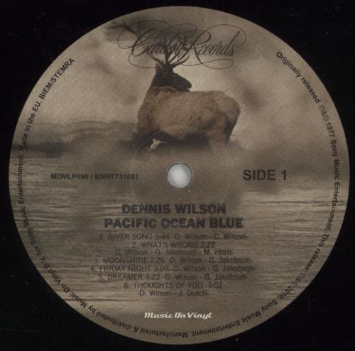 Dennis Wilson Pacific Ocean Blue - 180gram vinyl LP album (LP record) UK DWLLPPA869864