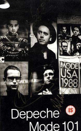 Depeche Mode 101 - One O One - Autographed video (VHS or PAL or NTSC) UK DEPVION662204