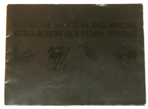 Depeche Mode A Black Celebration tour programme UK DEPTRAB207615