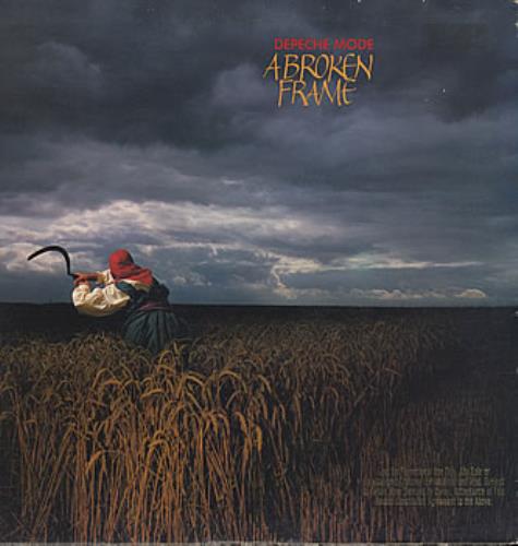 Depeche Mode A Broken Frame - Gold stamped vinyl LP album (LP record) US DEPLPAB380001