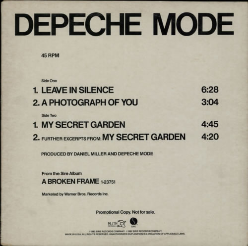 Depeche Mode A Broken Frame Sampler 12" vinyl single (12 inch record / Maxi-single) US DEP12AB26994