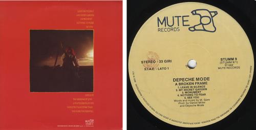 Depeche Mode A Broken Frame vinyl LP album (LP record) Italian DEPLPAB389389