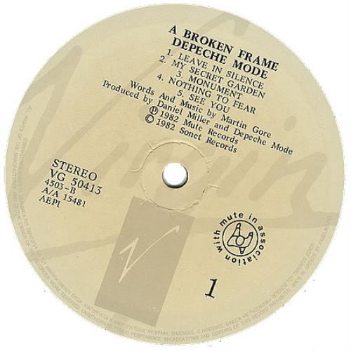 Depeche Mode A Broken Frame vinyl LP album (LP record) Greek DEPLPAB395817