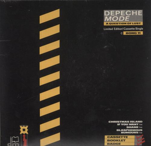 Depeche Mode A Question Of Lust - Cassette In 7" Sleeve - EX cassette single UK DEPCSAQ567937