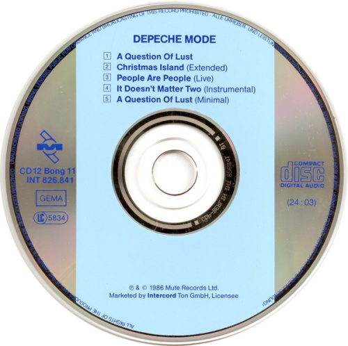 Depeche Mode A Question Of Lust - Original CD single (CD5 / 5") German DEPC5AQ07860
