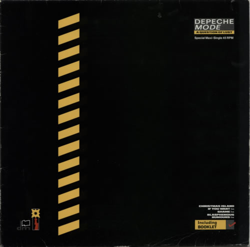 Depeche Mode A Question Of Lust - Yellow Vinyl - EX 12" vinyl single (12 inch record / Maxi-single) German DEP12AQ595090