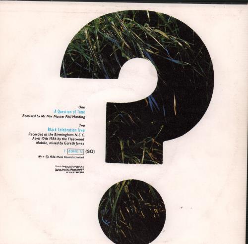 Depeche Mode A Question Of Time (Remix) 7" vinyl single (7 inch record / 45) Spanish DEP07AQ445077