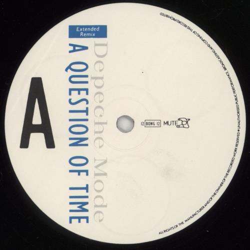 Depeche Mode A Question Of Time - EX 12" vinyl single (12 inch record / Maxi-single) UK DEP12AQ07940