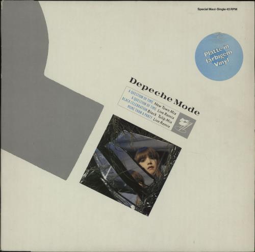 Depeche Mode A Question Of Time - Grey Vinyl - EX 12" vinyl single (12 inch record / Maxi-single) German DEP12AQ669787
