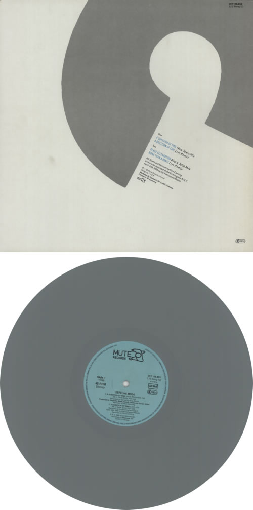 Depeche Mode A Question Of Time - Grey Vinyl 12" vinyl single (12 inch record / Maxi-single) German DEP12AQ49368